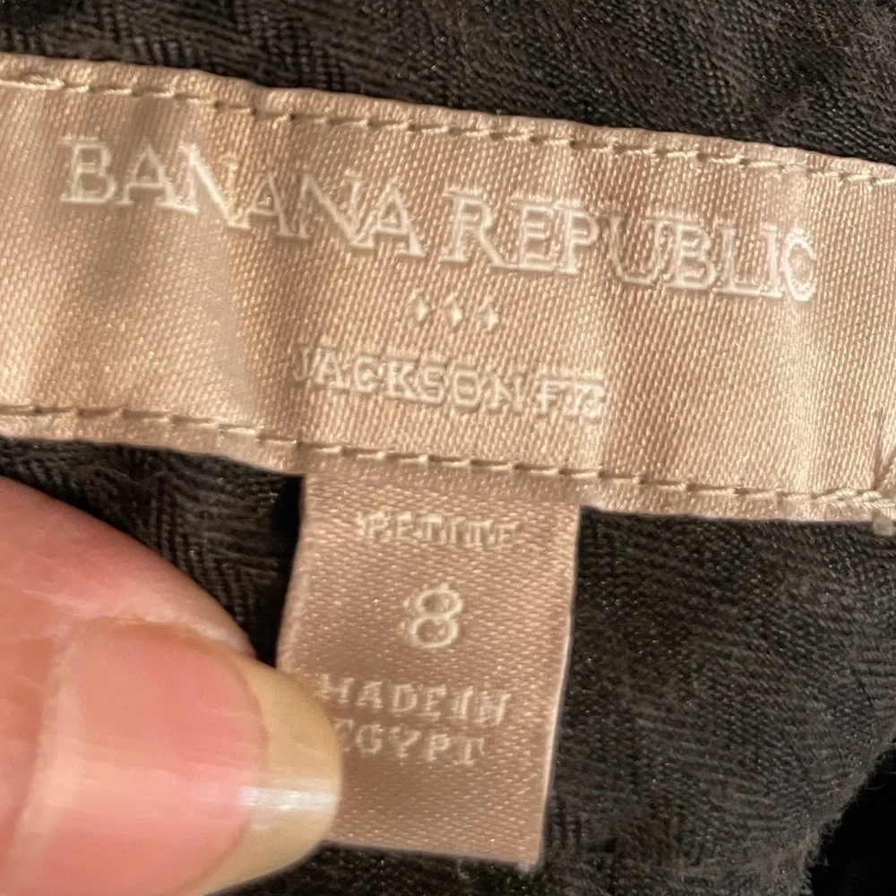Banana Republic jackson fit‎ black slack pants for women straighth leg size 8